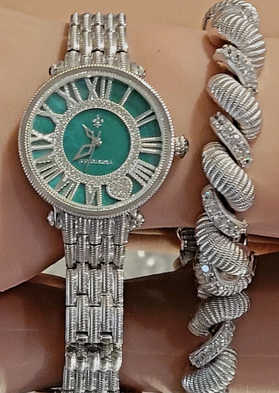 Judith Ripka Sterling Silver Diamonique San Marco Bracelet. Size 7. New - Picture 13 of 15
